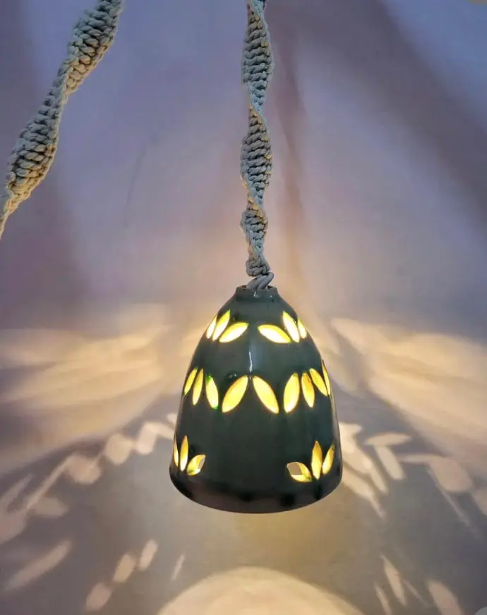 hanging ceramic lamp