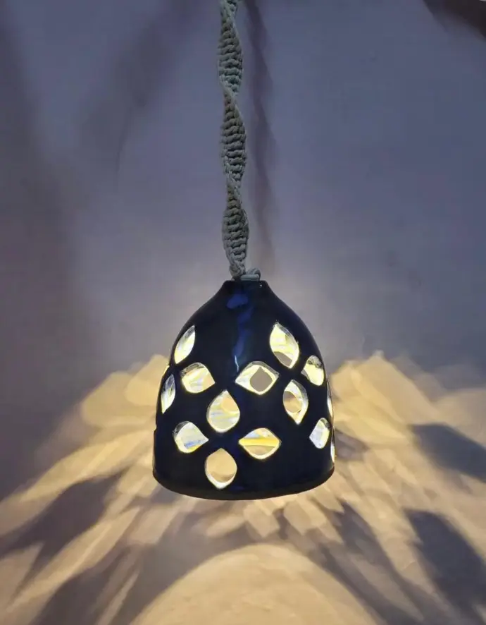 hanging ceramic lamp